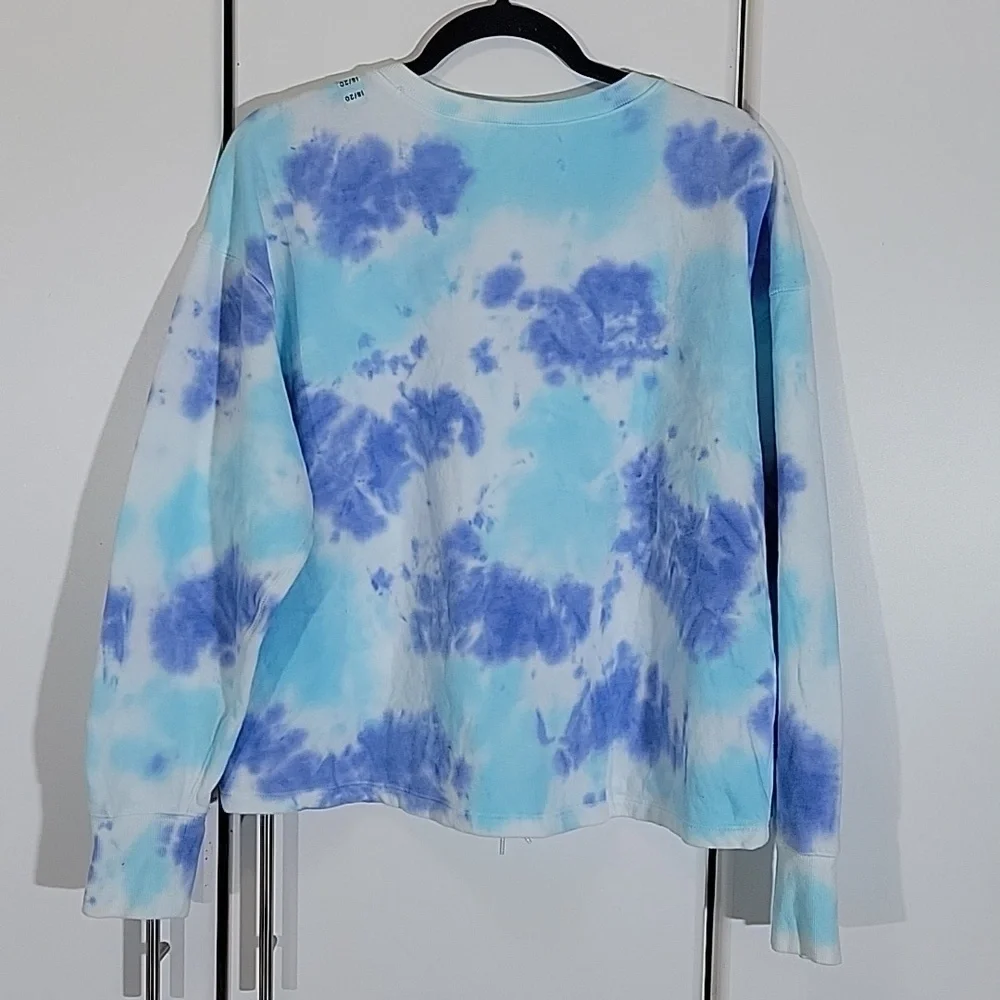 Justice Tye Dye Blue Sweatshirt Size 18-20